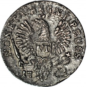 RR-, Rosja - okupacja Prus, Elżbieta 1741-1761, Szóstak 1762, Królewiec