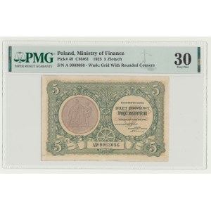 5 zloty 1925, Constitution, pass ticket, series A