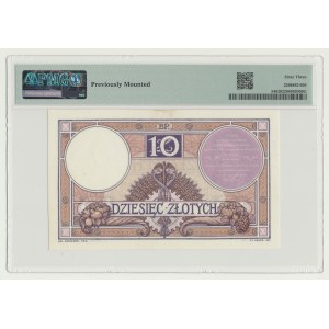 RRR-, 10 Gold 1919 - S.4.A. - lila Klausel, sehr selten