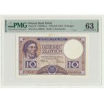 RRR-, 10 Gold 1919 - S.4.A. - lila Klausel, sehr selten