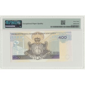 PWPW, 400 złotych 1996 ser. AB 1687071, jak obiegowy bez nadruków, WZÓR