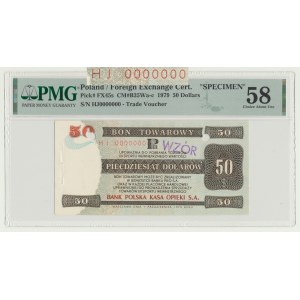 $50 1979 Pewex - MODEL - ser. HJ 0000000