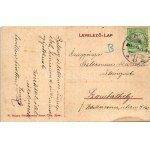 1911 Balatonberény, vitorlás a Balatonon (fl)