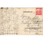 1917 Balatonkenese, Fürdő telepi vendéglő fedett kertje
