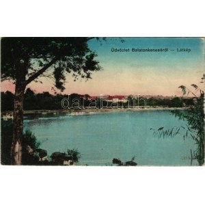 1916 Balatonkenese, látkép. Rosenthal Dávid kiadása (Rb)