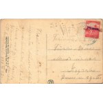1918 Balatonkenese, Part részlet, mosás a Balatonban, nádas. Rosenthal Dávid kiadása (EK)