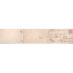 1899 (Vorläufer) Budapest, épülő Lánchíd. 3részes kinyitható panorámalap, Divald Károly 49. (ragasztónyom / gluemark...