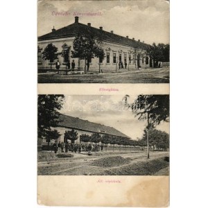 Kevermes (Békés), községháza, állami népiskola / town hall, school (fl)