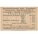 Alsósimánd, Simand; utca, Blau Zsigmondné üzlete. Hátoldalon holland reklám / strada, negozio...