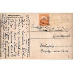 1928 Besztercebánya, Banská Bystrica; Mátyás király tér a várral / square and castle (fa)