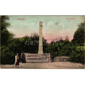 Nagysalló, Tekovské Luzany, Tekovské Sarluhy; Honvéd emlékmű. Fray cég kiadása / Hungarian military monument (fl...
