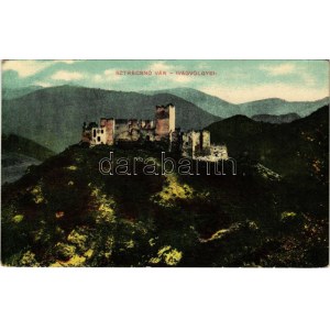 Sztrecsnó, Sztrecsény, Strecno (Tátra, Tatry); Vágvölgy, várrom. W.L. Bp. 307. Löwy Fülöp kiadása / Povazie...