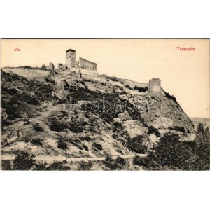 Trencsén, Trencín; vár. Weisz Náthán kiadása / Trenciansky hrad / castle (EK)