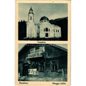 Brusztura, Lopuhiv, Lopukhiv (Máramaros); templom, hangya üzlete és saját kiadása / church...