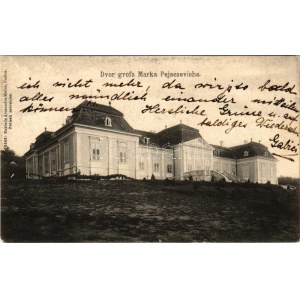 1911 Nekcse, Nasice; Gróf Pejacsevich kastély. Kiadja Alexandra Eisler / Dvor grofa Marka Pejacsevicha / castle (EK...