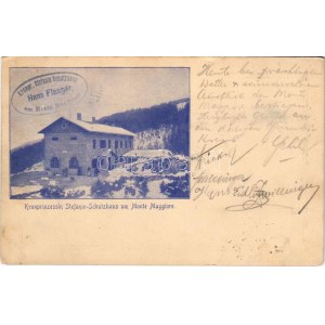 1900 Ucka, Monte Maggiore; Kronprinzessin Stefanie Schutzhaus / Dom Stefanije / mountain rest house...
