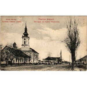 1913 Aracs, Araca, Vranjevo (Törökbecse, Novi Becej); Szerb ortodox templom ...