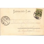 1903 Pancsova, Pancevo; Gromon utca, Trompeter Nagy szálloda, Kávéház, Marcus May üzlete. Kohn Samu kiadása, montázs ...