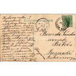 1907 Amstetten. Grüsse aus Nieder-Österreich / Greeting montage with train (EK)