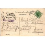 1907 Dreistetten, Gruss vom Lustigen Scherrer Wirth, Leopold Scherrer's Gasthaus / inn, restaurant garden and interior...