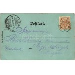 1899 (Vorläufer) Mitterbach bei Mariazell, Ötscher. Karl Schwidernoch Art Nouveau, floral, litho