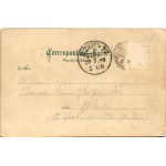 1899 (Vorläufer) Semmering, Hotel Waldhof. Art Nouveau, floral, litho (Rb)