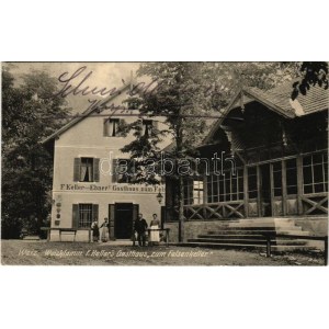 1918 Weiz, Weizklamm; F. Keller's Gasthaus zum Felsenkeller (vorm. Ebner's)
