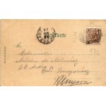1898 (Vorläufer) Wien, Vienna, Bécs; Högelsbergers Restauration (Schottengasse 4.), Rathaus, Votivkirche, Speisesaal ...