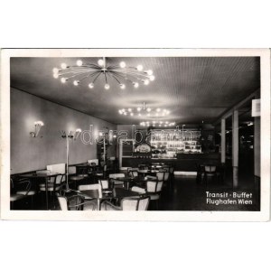 1956 Wien, Vienna, Bécs; Transit-Buffet, Flughafen Wien / transit buffet at the Vienna Airport
