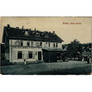 1908 Doboj, Hotel Streitz / hotel and restaurant. W.L. Bp. 4906. Verlag Joh. Streitz (EK)