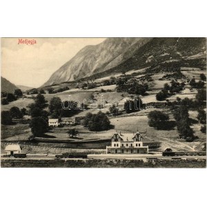Mededa, Megjegja, Medjegja; railway station, wagons. Verlag Albert Thier