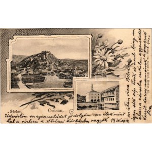 Stolac (Herzegowina), Castell, Sultan Selimova dzamija / castle, mosque. Verlag von Pacher & Kisié 495. Art Nouveau...