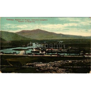 Trebinje, Bahnhof mit Bregovi, türkischen Landgütern / Kolodvor sa Bregovima / railway station, train, locomotive...