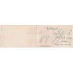 1914 Tuzla, 2-tiled folding panoramacard. Druck der Ung. Lichtdruck Act. Ges. 153. (Rb)