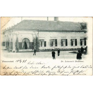 1898 (Vorläufer) Františkovy Lázne, Františkove Lázně; Badehaus Dr. Loimanna / Kúpele Dr. Loimanna, kúpele (fl...