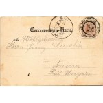 1898 (Vorläufer) Sternberk, Sternberg in Mähren; Schloss, Nonnenkloster, K. k. Webeschule, Pfärrkirche, total-ansicht ...
