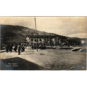 Skopje, Üsküb; Bahnhof. Ottomar Papsch 105. / railway station
