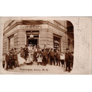 Berlin, Friedrichsfelde, Georg Gursch Gastwirtschaft, Feuermeldestelle, Luisenstrasse 15. / hotel and restaurant...