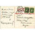 1908 Koppang, Jernbanestation / railway station, locmotive, train (EK)