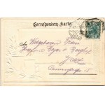 1902 Bolzano, Bozan (Südtirol); Walterplatz. Passepartoutkarte / náměstí...