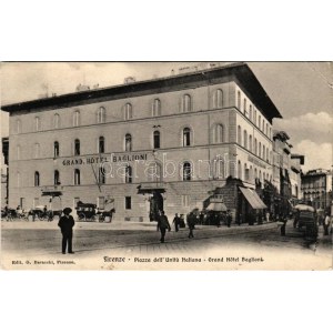 Firenze, Florence; Grand Hotel Baglioni, Piazza dell' Unita Italiana (EK)