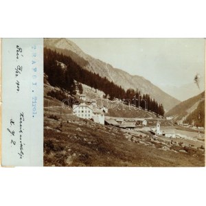 1900 Trafoi (Stelvio, Stilfs; Südtirol); foto (gluemark) / Dr. Kenessey Aladár pécsi orvos levele feleségének Szántó ...