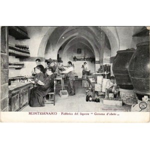 1908 Vaglia, Montesenario, Fabbrica del liquore Gemma d'abeto / Monte Senario monastery interior, liquor factory (EK...