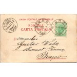1899 (Vorläufer) Salutari din Romania, folklore. Storck & Müller Art Nouveau, litho (EK)
