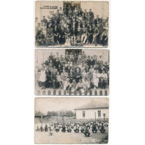 Brusturoasa, Bruszturósza (Bacau); Colonie de ucenici, baia si plaja, ansamblu de gimnastica / Colony of apprentices...