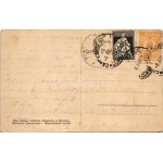 1925 Campulung Muscel, Hosszúmező, Kimpolung, Cimpolung (Arges); Str. Negru Voda si Libraria Staicu / street view...