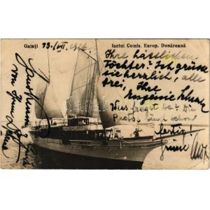 1926 Galati, Galatz; Iactul Comis. Europ. Dunareana / yacht (EK)
