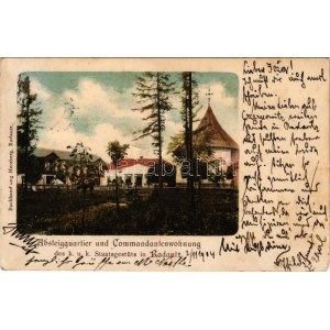 1904 Radauti, Radóc, Radautz (Bukovina, Bucovina, Bukowina); Absteigquartier und Commandantenwohnung des K.u.K...