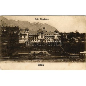 Sinaia, Hotel Caraiman, railway tracks, train (EK)