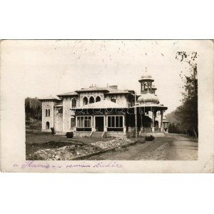 1918 Slanic-Moldova, Baile Slanic, Szlanikfürdő (Bacau); román színház / Romanian theatre in WWI. photo (EK...